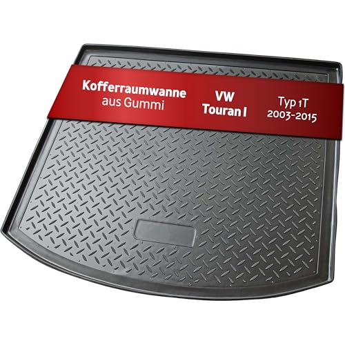 Recambo Kofferraumwanne passend für VW Touran I, Typ 1T | 2003-2015 | passgenau mit Rand