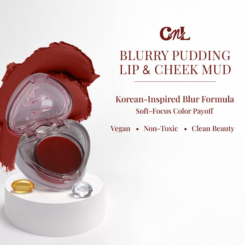 Image of Cuffs N Lashes Sweet Heart Blurry Pudding Blush 5g Lip & Cheek Mud - 02| Cocoa Mousse | Hydrating Tint with Hyaluronic Acid & Vitamin E | Soft Blur Cream Blush & Lip Tint