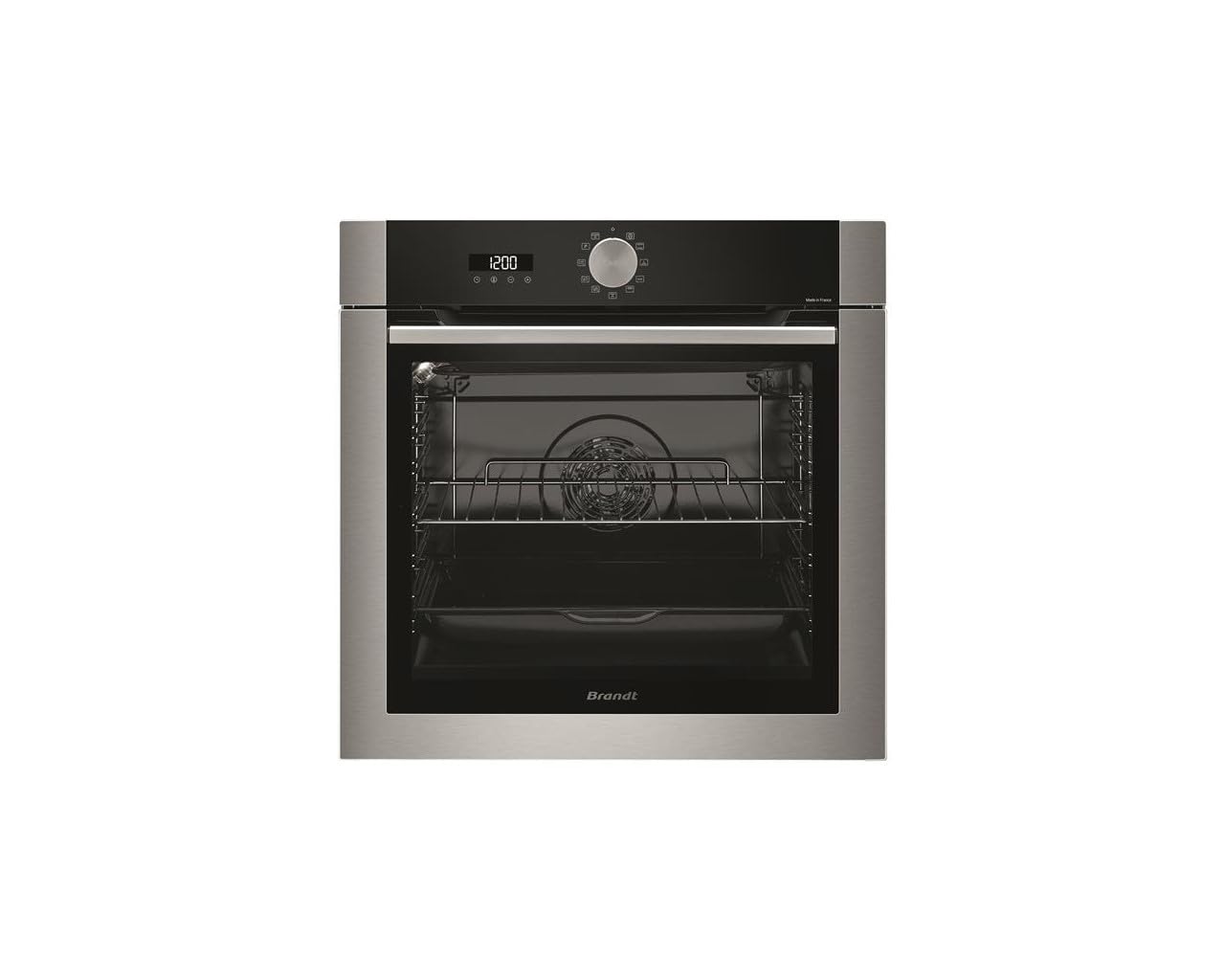 BRANDT Four encastrable pyrolyse BOP7534X, 73 litres, Cuisson vapeur OptiSteam,