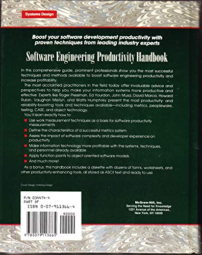 Software Engineering Productivity Handbook (McGraw-Hill Systems Design and Implementation Series/Book and Disk) - Image 2
