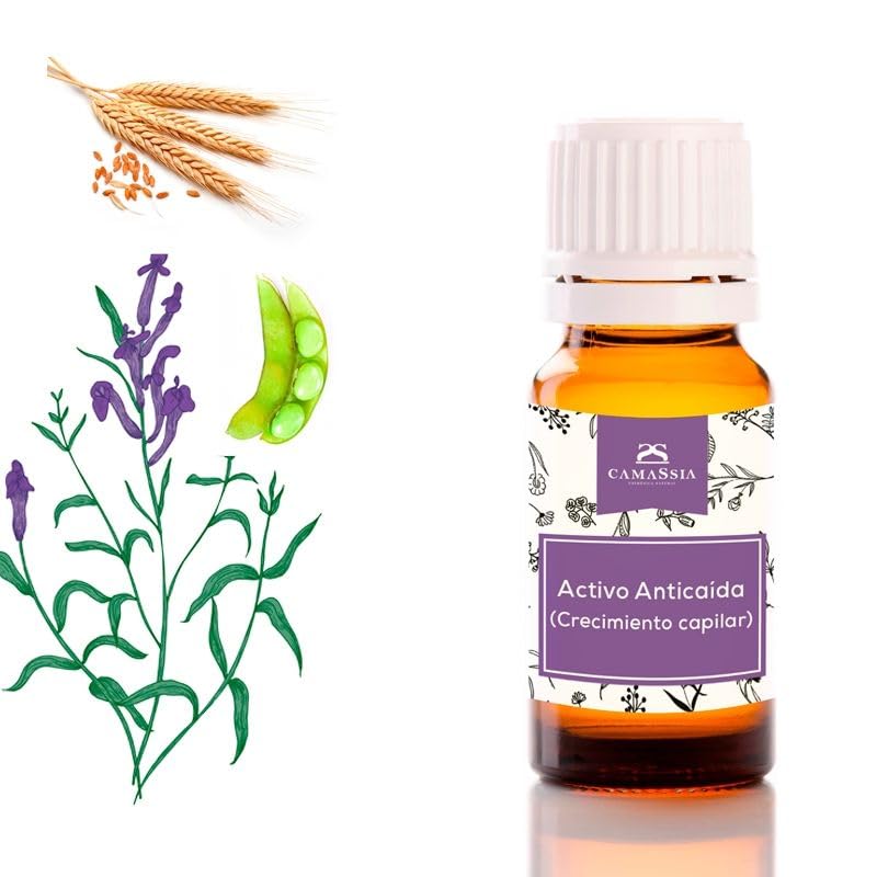 Camassia Activo Anticaída/Crecimiento capilar | Principios activos naturales | Frena la caída del cabello de forma natural | 50ml