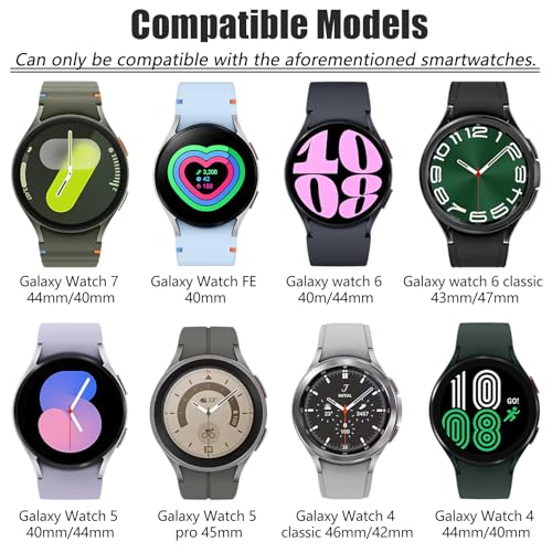 سوار من الستانلس ستيل من اي زد ام في زد كيه يو متوافق مع ساعة سامسونج جالكسي 7/6/5/4 40 ملم 44 ملم/ جالكسي ووتش 4/6 كلاسيك 42 ملم 46 ملم 43 ملم 47 ملم، 20 ملم، سوار ساعة معدني بدون فجوات لساعة جالكسي