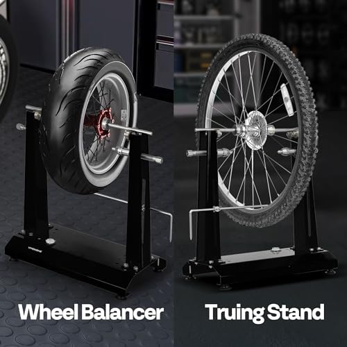 VIVOHOME Motorcycle Wheel Balancer & Truing Stand