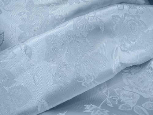 Amazon.com: Brocade Jacquard Satin Light Blue 60 Inch Fabric