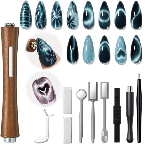 modelones Cat Eye Magnet Set, Cat Eye Gel Nail Polish Tools Nail Stuff Kit