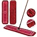 Matthew Cleaning 36'' Industrial Strength Cotton Dust Mop Refill Washable Replacement Heads for Residential & Commercial Use Fit Standard Dust Mop Frames, Hardwood, Concrete Floors Red 3 Pack