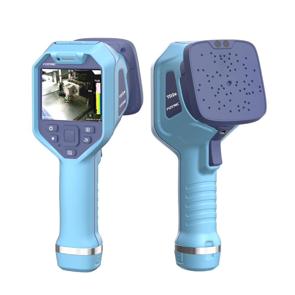 FOTRIC TD2e Acoustic Imaging Camera,64 MEMS Digital Microphones,Acoustic Imager for Compressed Air Leaks, Vacuum Leaks, Vibration Problems Detection,