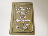  Zündapp parking only - Blechschild 20x30 cm Parkplatz Garage Carport Schild 5