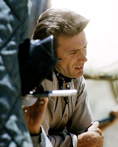 Rawhide Clint Eastwood In Profile On Set TV Western By Camera 24X36 Classic Hollywood Poster