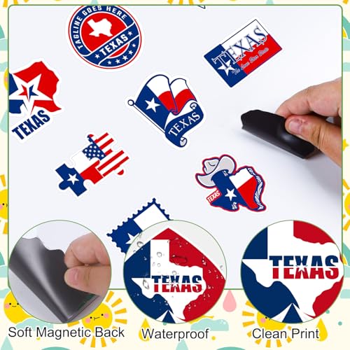 Imanes decorativos pack 20 piezas Texas para refrigerador miniatura 3