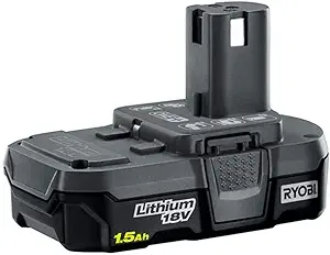 Ryobi P189 18 Volt 1.5 Ah One+ Lithium-Ion Cordless Compact Rechargeable Quick-Release Battery
