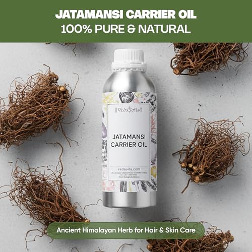 Image of VedaOils Jatamansi Hair Oil 100ml | Pure Herbal Extract for Growth Support | Helps Reduce Hair Fall, Improves Scalp Health & Encourages Restful Sleep | Natural Care Formula