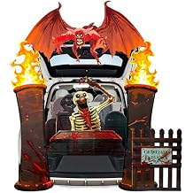 JOYIN Halloween Cemetery Trunk or Treat Car Decorations Kit for SUV Graveyard Decorations Outdoor with Tombstone, Skeleton, Blood, Bat&Vampire for Archway Car Garage Outdoor Entryway