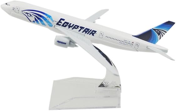 24-Hours 1400 16CM Egypt Air B777-300 Alloy Metal Model Plane Diecast Airplanes
