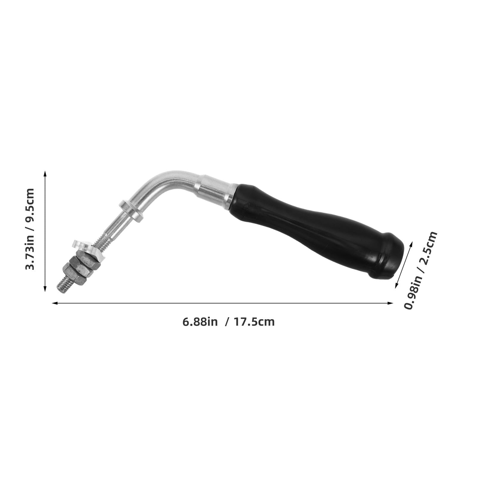 BETOOKY Manija Metálica de Repuesto para Puerta de Estufa, Herrajes Resistentes al Calor, Accesorio Compatible para Estufas y Chimeneas, Uso en Calefacción Doméstica, Mango Duradero — view 2