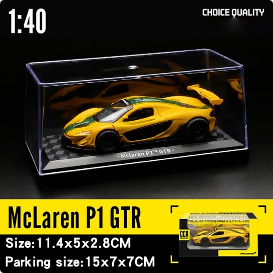 Image of 1:40 McLaren Die-Cast Toy Car - Pull-Back Action, LED Lights & Realistic Engine Sound, Openable Butterfly Doors, Premium Metal Model for Kids & Collectors