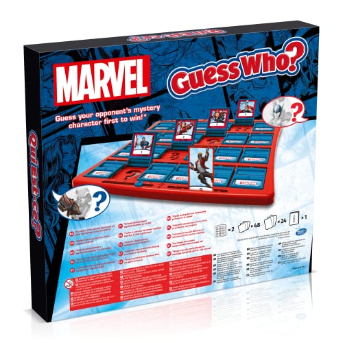 Winning Moves Qui Est Ce Jeux de Societe Marvel - Jeux pour Enfants 6 Plus - Jeu de Plateau Famille pour 2+ Joueurs - Version française