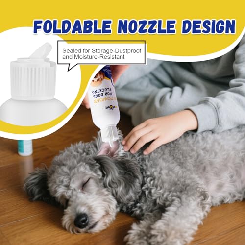 Image of Dog Ear Powder for Hair Removal - Grooming Grip Powder for Poodles & Doodles, Grooming Aid for Pet Ear Cleaning