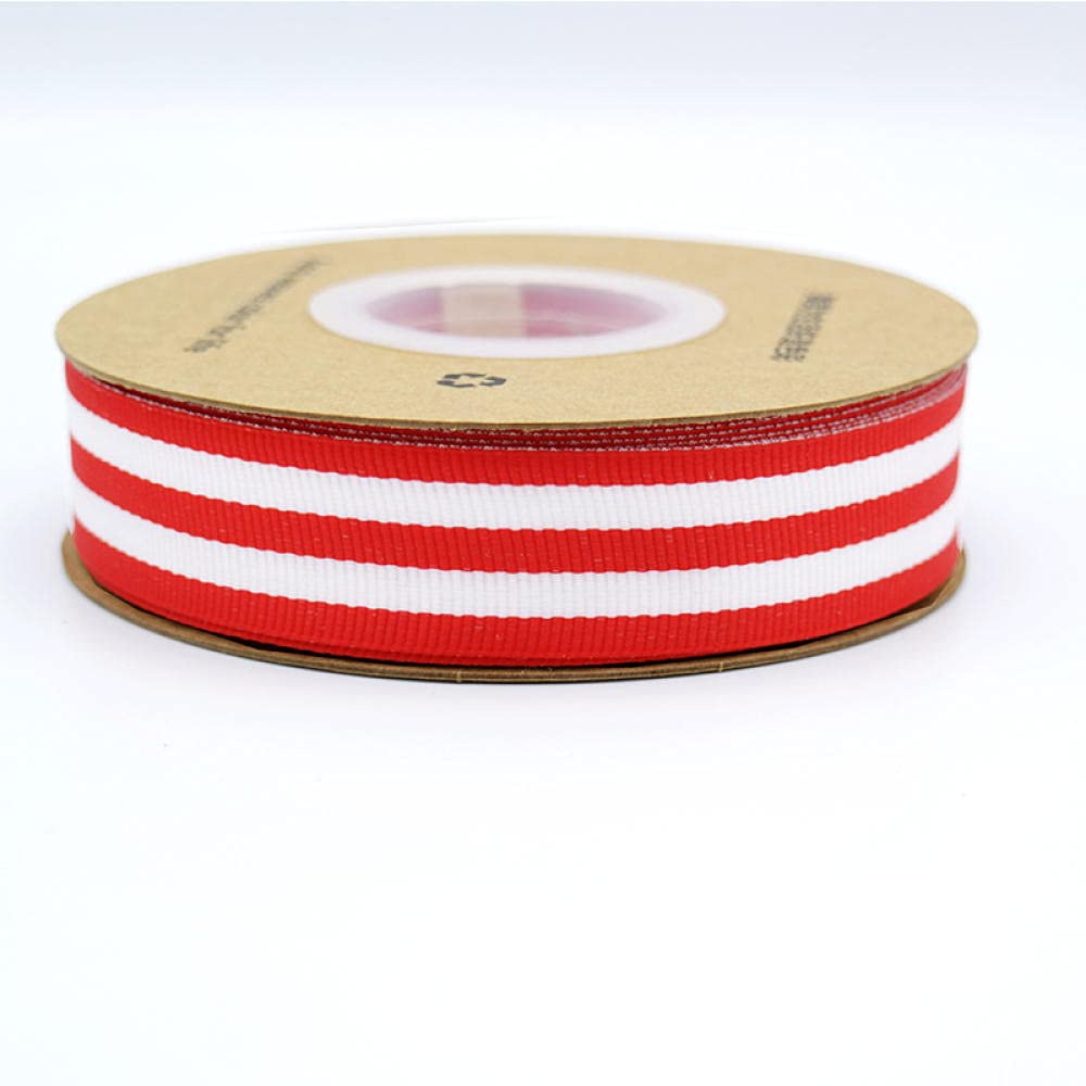 Ribbons For Gift Wrapping Ribbon For Fabric Satin Ribbons 2.5 Cm Pasiasty Szczur Kolor Poliester Wstążka Dekoracje Dekoracyjne Opakowania Kwiatowe Satyna Satynowa Wstążka Nici-Czerwony