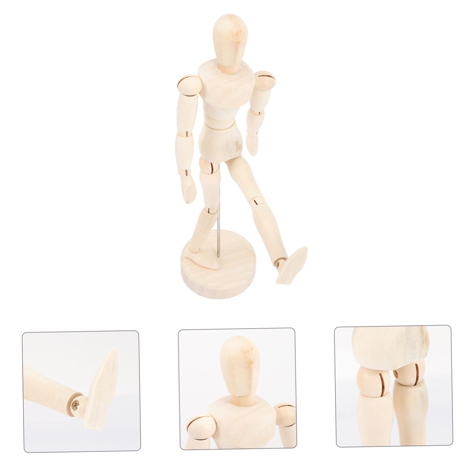 HOODANCOS Drawing Model Hand Painting Wooden Mannequin Toy Wooden Figures Portable and Lightweight Decorative for Home