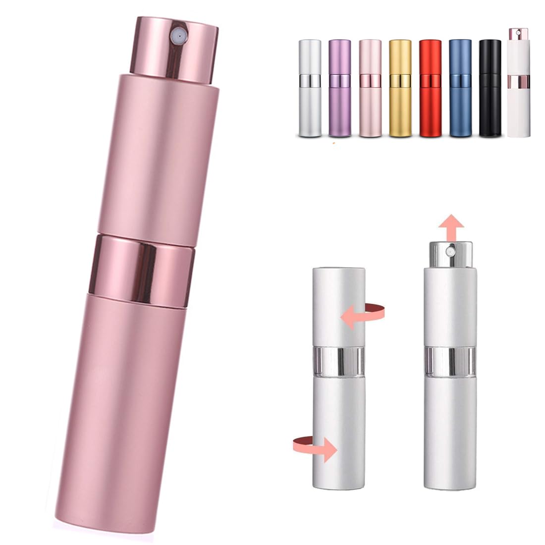 Amazon.co.jp: アトマイザー 回転プッシュ式 香水噴霧器 香水スプレー