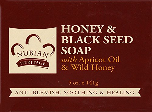 NUBIAN HERITAGE BAR SOAP,HONEY & BLKSEED, 5 OZ by Nubian Heritage