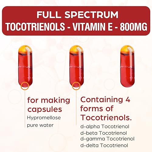 Kroppssund Tocotrienol Supplement Full Spectrum, Cutting-Edge Fusion Technology, Tocotrienol Vitamin E-Tocotrienols 800Mg,Powerful Antioxidant,Cardiovascular,Highest Absorption Rate thumb #2