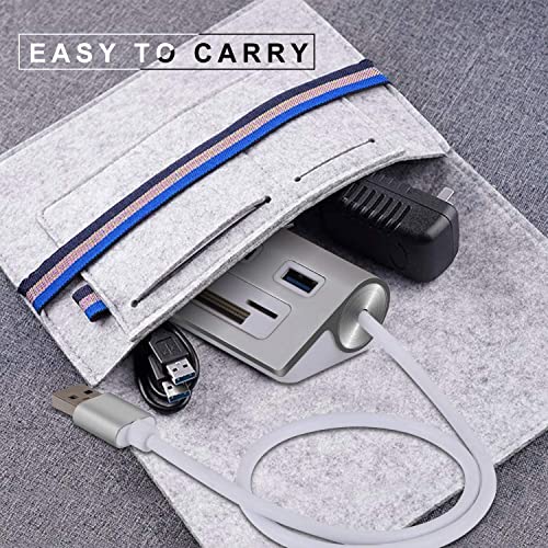 Rybozen Aluminum 6-In-1 Usb 3.0 Hub, Powered Usb Hub With Cf/Sd/Tf Card Port, Card Reader Hub For Mac Pro, Imac, Macbook, Laptop And Desktop Pc #TOP5