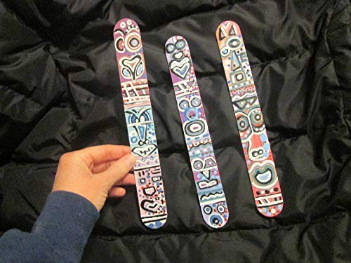3 TOTEM POLES ART primitive artwork Native American style outsider Maori carving totems native art totems top art/StickyKitties Art Gallery handmade hand painted artwork
