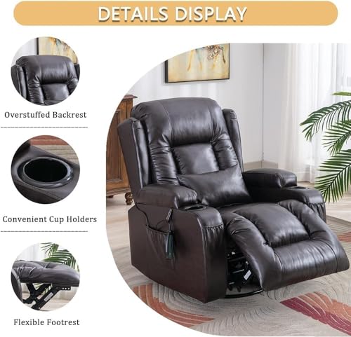 Sillón reclinable masaje con función giratoria miniatura 4