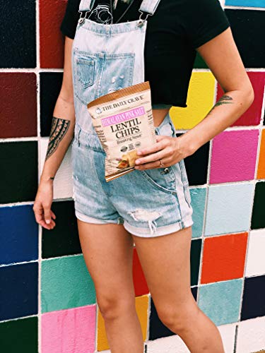 The Daily Crave Himalayan Pink Salt Lentil Chips, 1 Oz (Pack Of 24) 4 G Protein, Gluten-Free, Non-Gmo, Kosher, Crunchy #TOP5