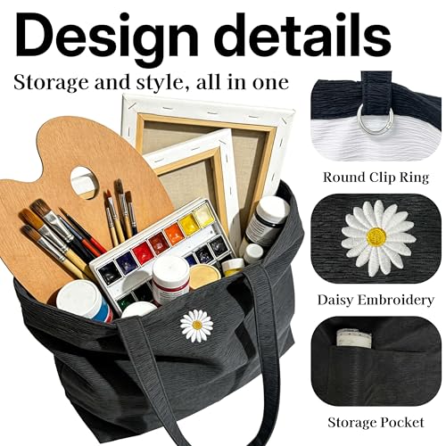 Bolso tote de playa para mujer, bolso suave y veraniego con correa para el hombro, ligero y plegable para la piscina, bolso de vacaciones para los imprescindibles de Miami Beach, fácil de llevar con apertura superior para viajes diarios a resorts miniatura 4