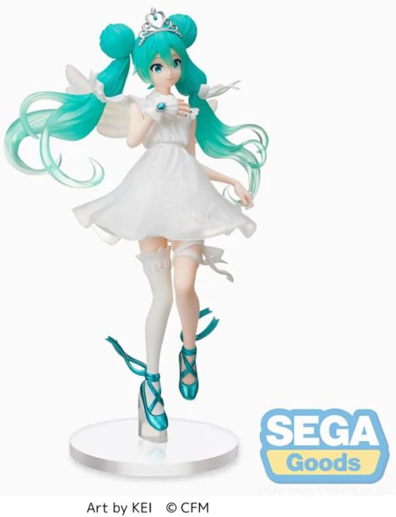 SEGA - Hatsune Miku Series SPM Statue - Hatsune Miku 15th Anniversary Kei Ver., Black