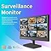 Jexiop 17inch Security Monitor,Supports Wall-Mounted-USB/Full Format Video Playback,CCTV Monitor with AV/HDMI Input/VGA/Headphone Output,Built-in Speaker, Remote Contro