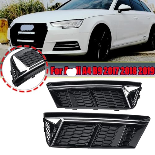 Couvercle de calandre pour pare-choc avant A4 B9 2017 2018 2019 noir