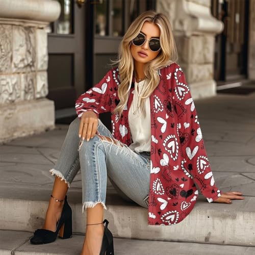 Image of Cardigan for Women Long Sweater Open Front Sweaters Fashion Lightweight Cardigans with Pockets
