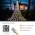 PUHONG Color Changing Christmas Lights,Outdoor Dipper Star String Lights,16.4Ft 320 LED Christmas Decoration [8 Modes & Waterproof] for Halloween Xmas New Year Holiday(Warm White & Multicolor)