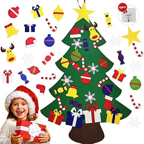 PHYLES Arboles de Fieltro de Navidad, Decoración Desmontable Cover