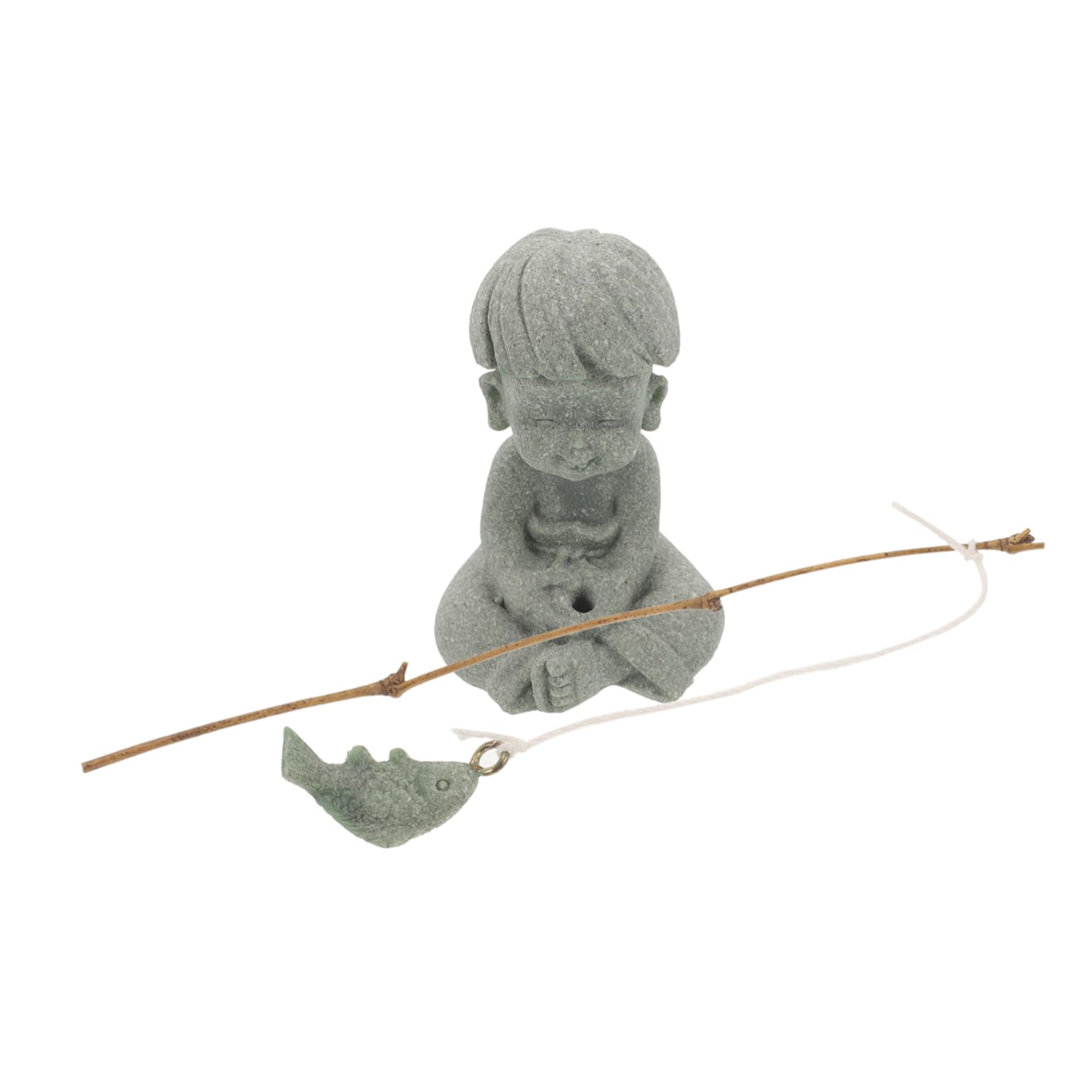 ULTECHNOVO 5 Pièces Ornements De Pêche pour Enfants Décoration De Nage De Poisson Créatures Décorations D'aquarium Faux De Plein Air Accessoires Petit Décor De Pêcheur Grès