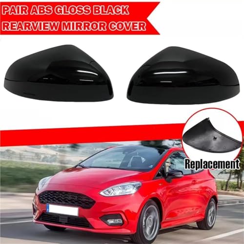 Capuchon rétroviseur carbone haut de gamme style noir brillant pour Fiesta MK8 - 3