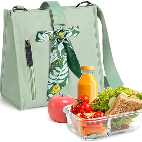 GLORIEROO Lunch Bag Women Gifts for Women - Insulated Foldable Leakproof Lunch Box Tote for Women Girls Kids for School Work Travel Cover