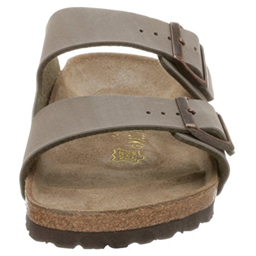 Birkenstock Unisex Arizona Sandal,Stone Birkibuc,39 M EU view 4