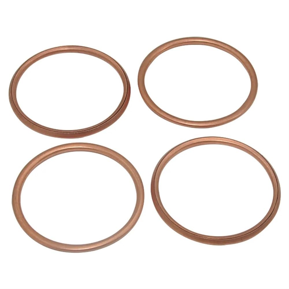 Uszczelka wydechowa kompatybilna z ZXR 750 ZXR750 91-95 ZX-7R 96-02 ZX-7RR ZX-9R 94-97 ZX-10R 04-10 11060-1103 4 szt. 36X42X2mm