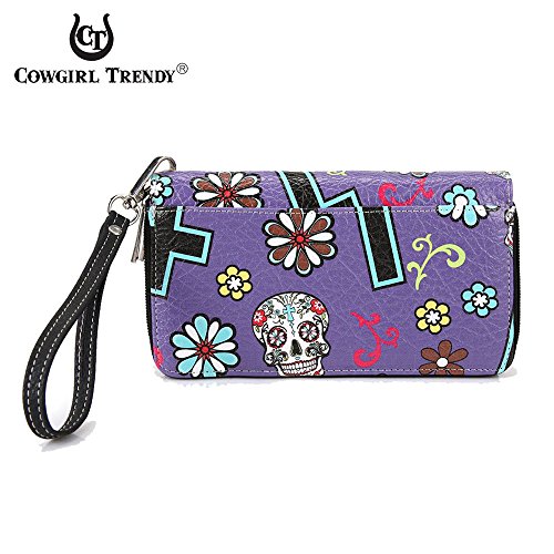 Bolso Sugar Skull Rose Flower Punk Gótico Mujer miniatura 5