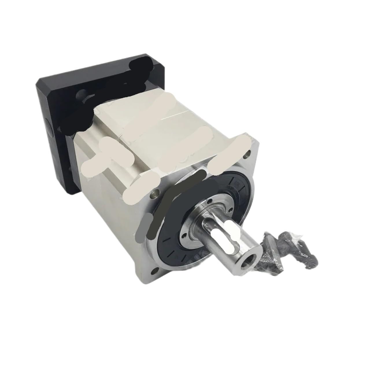 NVSFZGIYG Nema42 Motor Reducer Planetary Gearbox Helical Gear for 1KW 2KW 100mm Servo 110 2PH/130mm 3PH Stepper(Ratio 4 to 1,22mm Input for Servo)