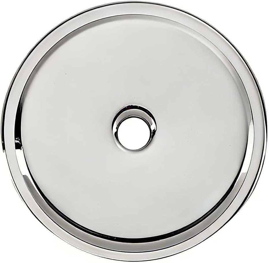 Khtumeware 10-Pack 1-3/4 Inch Round Backplate for Knobs in White Cabinet Hardware Knob Backplate/Back Plate