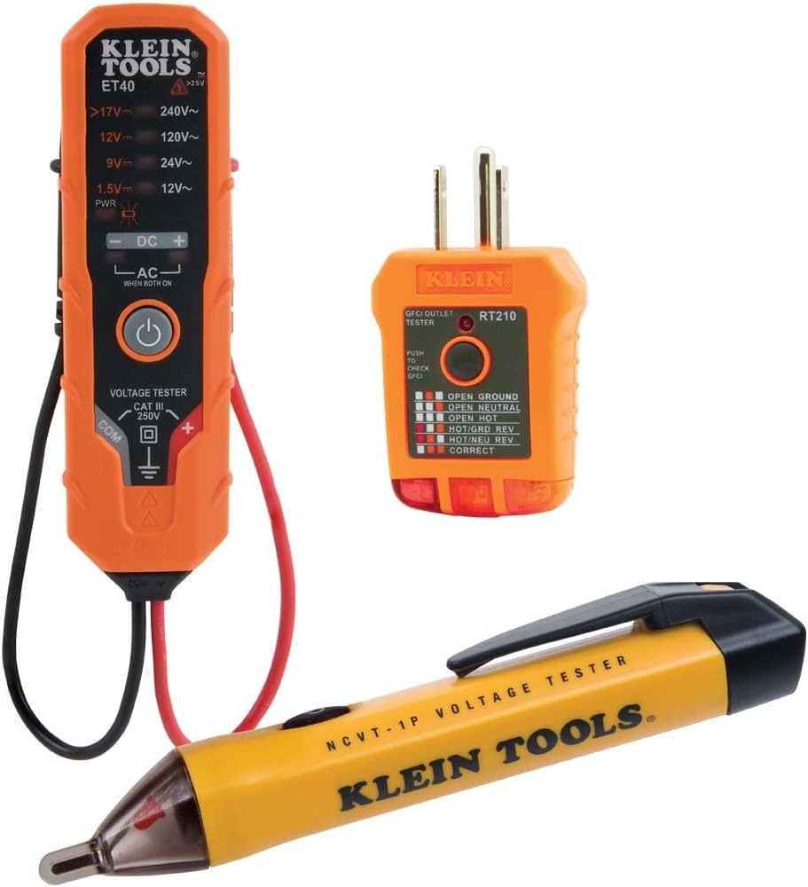 Klein Tools ET45 Voltage Tester, AC Voltage, DC Voltage, Low Voltage