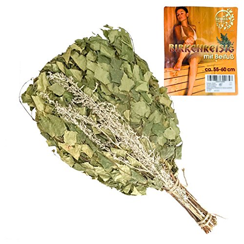 Compar Birch Bundle Sauna Accessory, Birch Sauna Wound Dressing, 55-60cm (Length only), 1 count