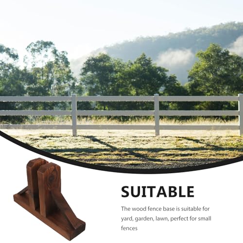 Accessoire de fixation de jardin pour support de clôture en bois rigide - 4