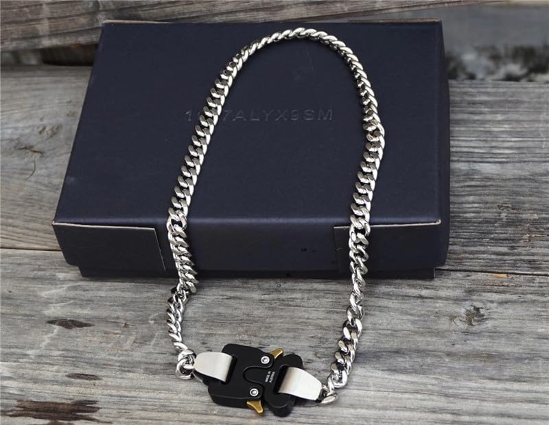 New ALYX Hero Chain Necklace Men Women Titanium Metal Buckle 1017